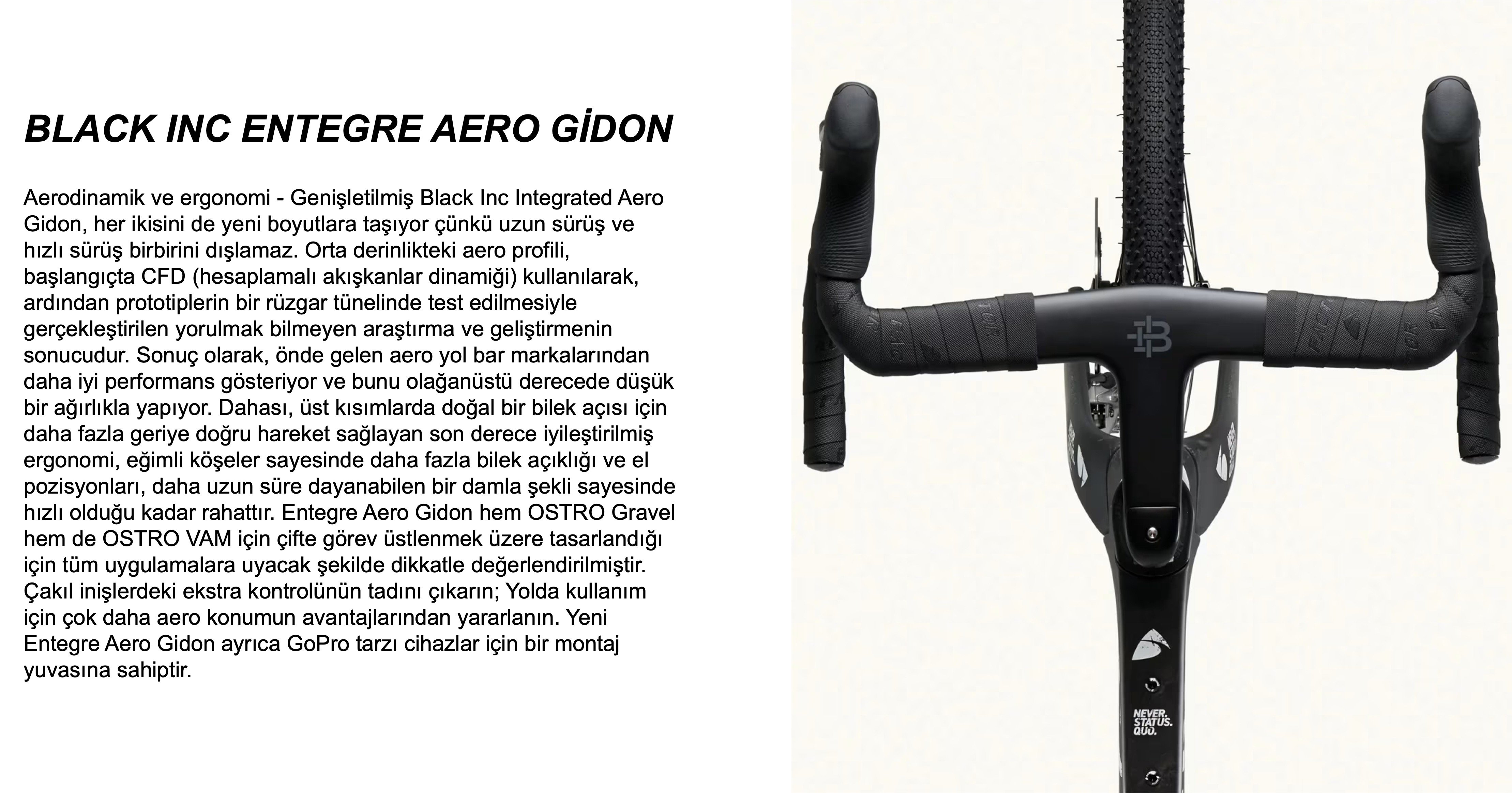 Factor Ostro Gravel Bisiklet Detayları gösteren fotoğraf