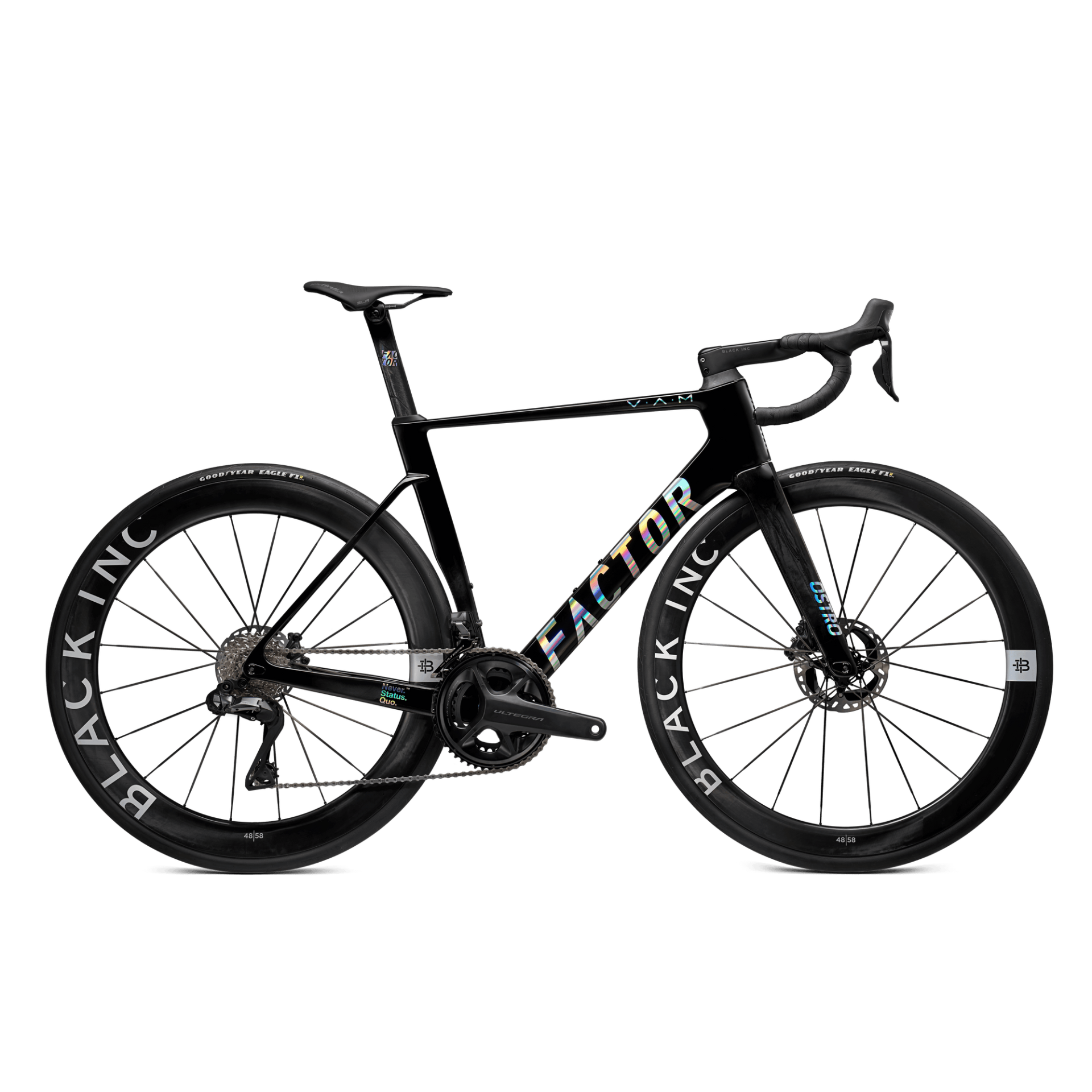 FACTOR OSTRO V.A.M. Gloss Chrome - Sram Force Yeni AXS Power Meter + Black Inc 45 OEM