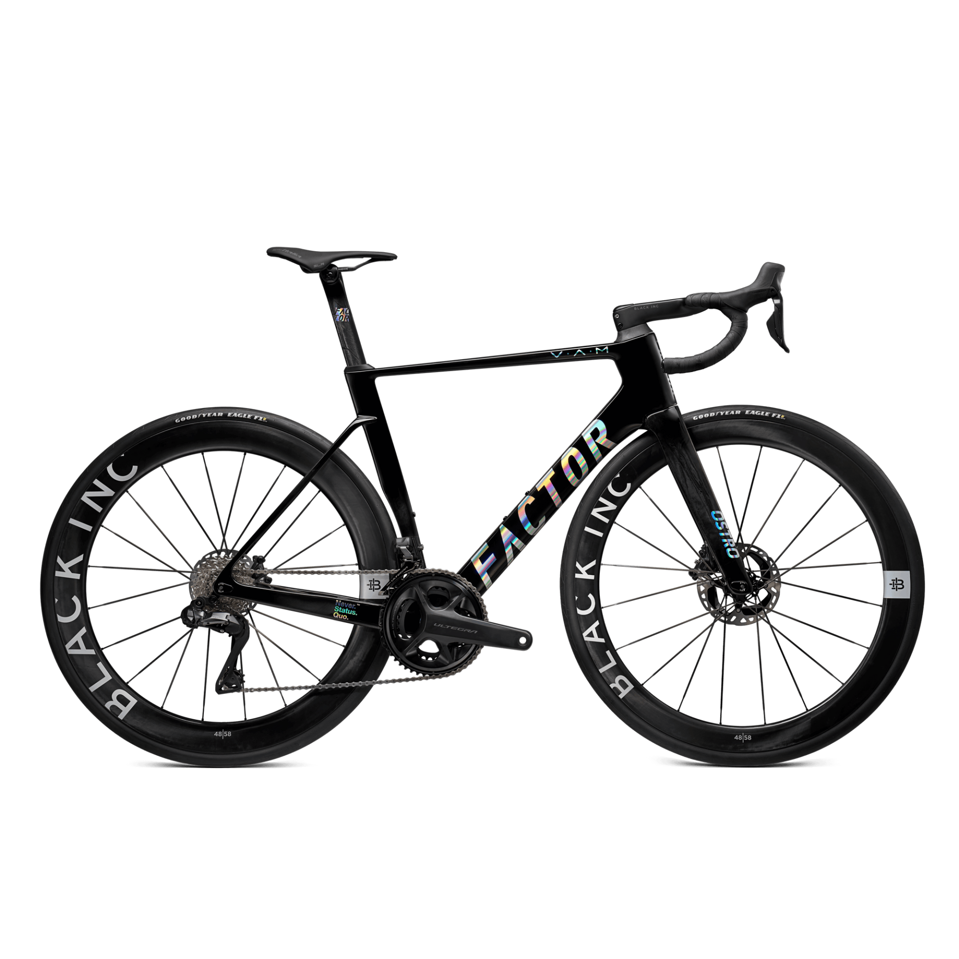 FACTOR OSTRO V.A.M. Gloss Chrome - Sram Force Yeni AXS Power Meter + Black Inc 48|58