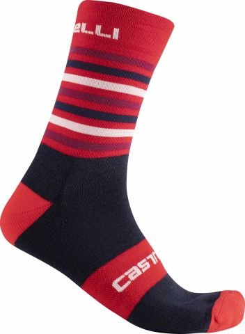 CASTELLI GREGGE 15 ÇORAP Kırmızı/Lacivert - L-XL