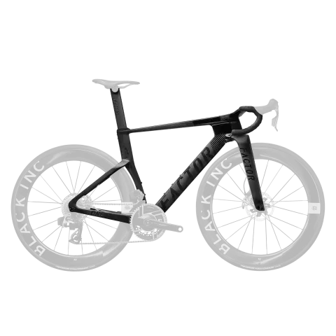 FACTOR ONE Onyx Black - Premium Kadroset (Kadro, Black Inc Aero Tek Parça Gidon, Sele Borusu, CeramicSpeed Orta Göbek ve Furş Seti)