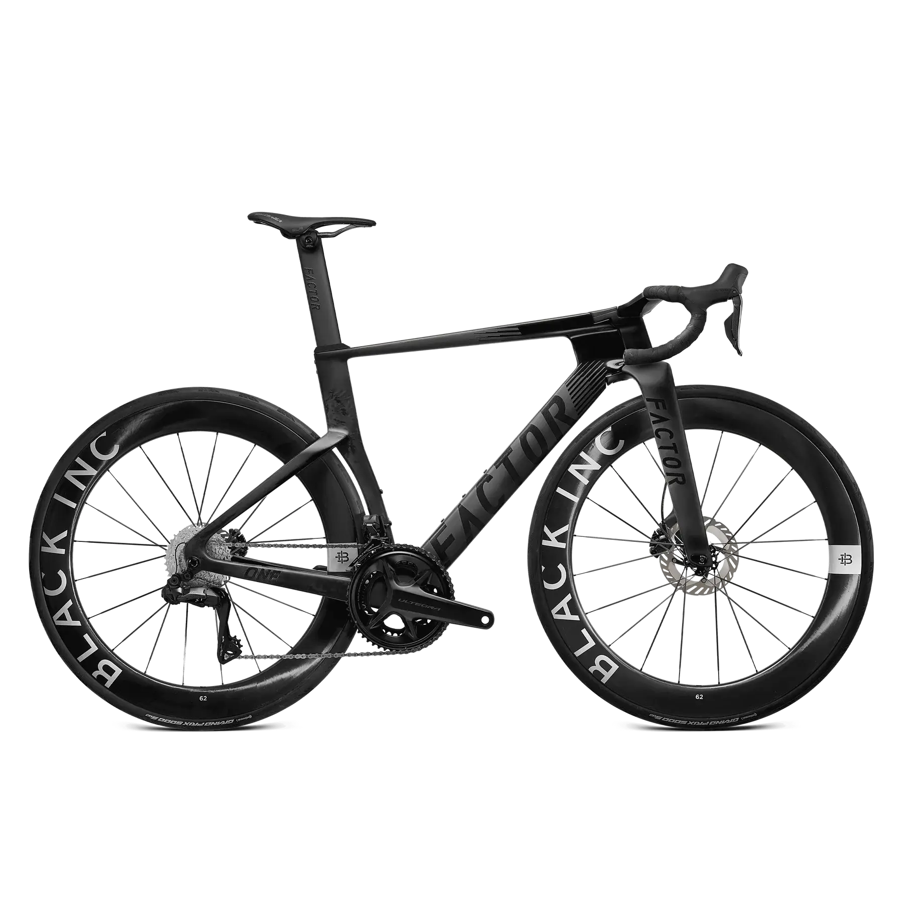 FACTOR ONE Onyx Black - Shimano Ultegra + Black Inc 62