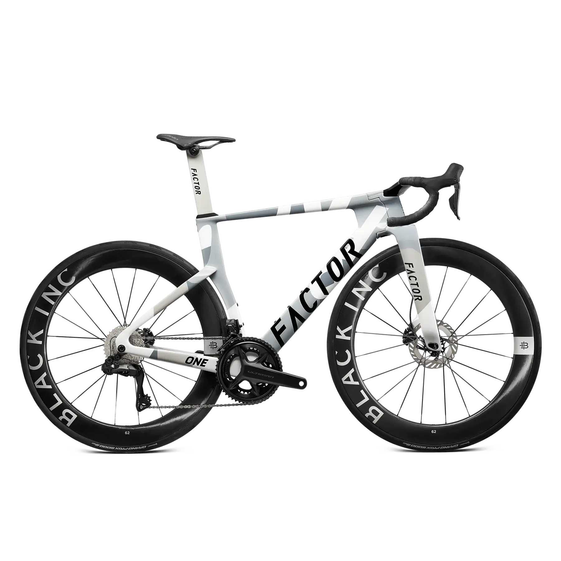 FACTOR ONE Nimbus Grey - Shimano Ultegra + Black Inc 62