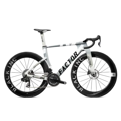 FACTOR ONE Nimbus Grey - Sram Force Yeni AXS Power Meter + Black Inc 62