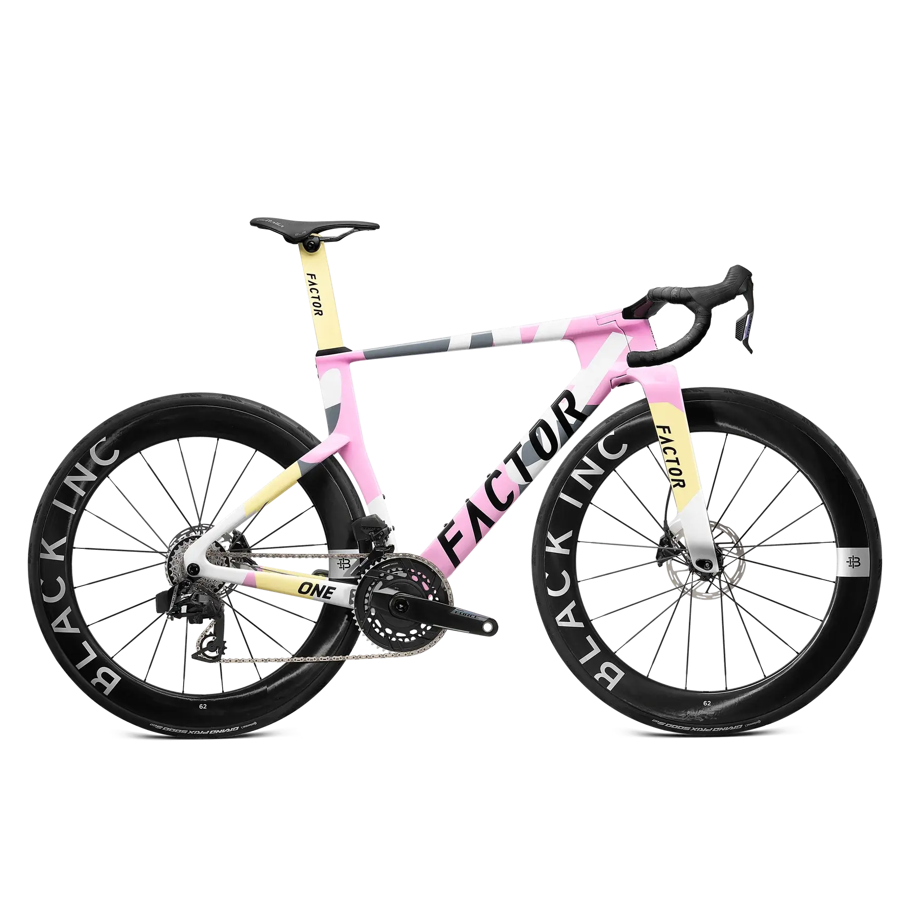 FACTOR ONE Blush - Sram Force Yeni AXS Power Meter + Black Inc 62