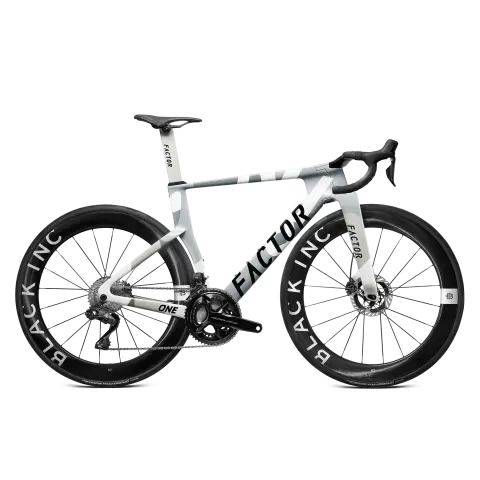 FACTOR ONE Nimbus Grey - Shimano Dura-Ace / Sram Red + Black Inc 62