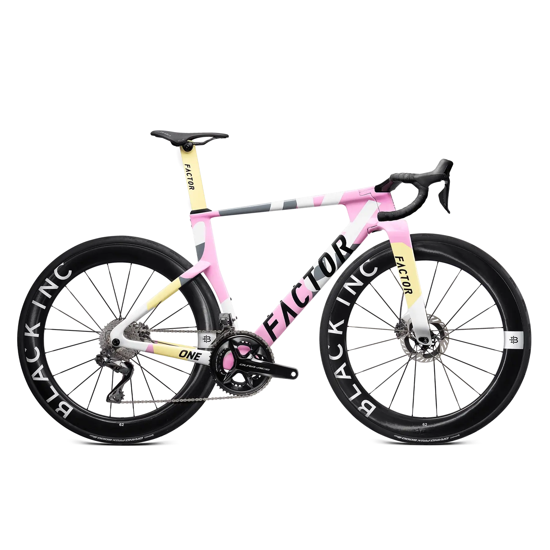 FACTOR ONE Blush - Shimano Dura-Ace / Sram Red + Black Inc 62