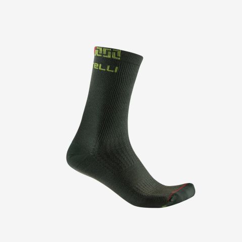 CASTELLI BANDITO MERINO 18 ÇORAP Yeşil - L/XL