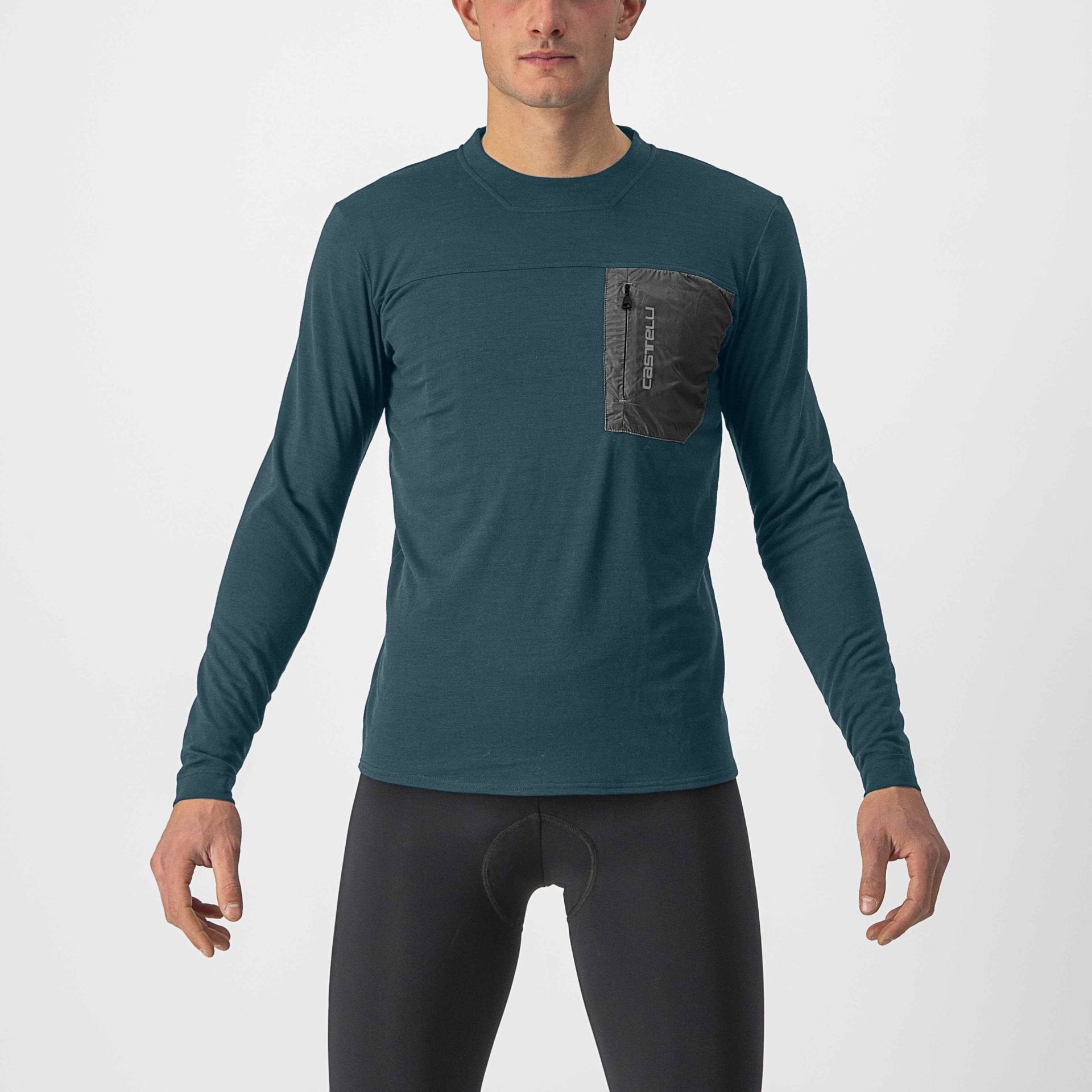 CASTELLI UNLIMITED MERINO UZUN KOLLU FORMA Mavi/Petrol - L