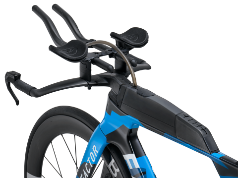 FACTOR SLiCK 2024 Nebula Blue - Premium Kadroset (Kadro, Vision METRON TFA Aerobar, Sele Borusu, CeramicSpeed Orta Göbek ve Furş Seti)