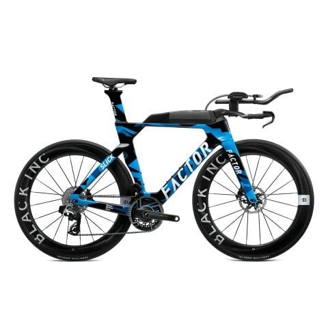 FACTOR SLiCK 2024 Nebula Blue - Sram Red Yeni AXS Power Meter + Black Inc SIXTY TWO