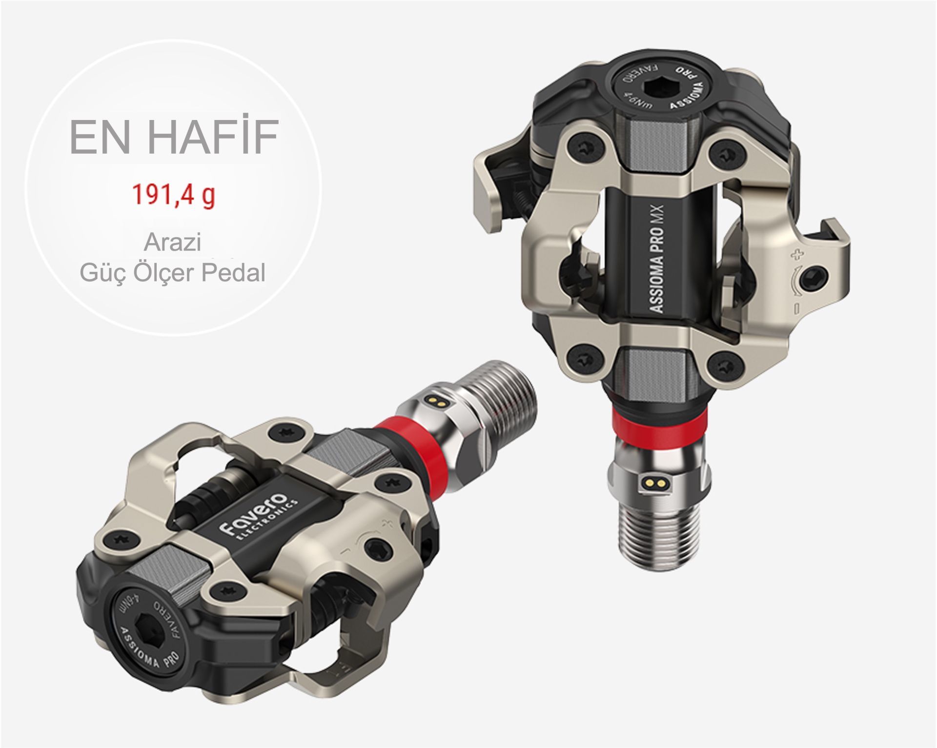 FAVERO ASSIOMA PRO MX-2 MTB POWER METER (ÇİFT TARAF