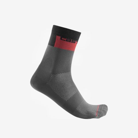CASTELLI BLOCCO 15 ÇORAP Gri/Stealth Grey - L-XL