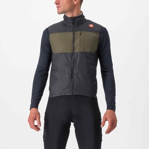 CASTELLI UNLIMITED PUFFY YELEK Siyah/Haki - S