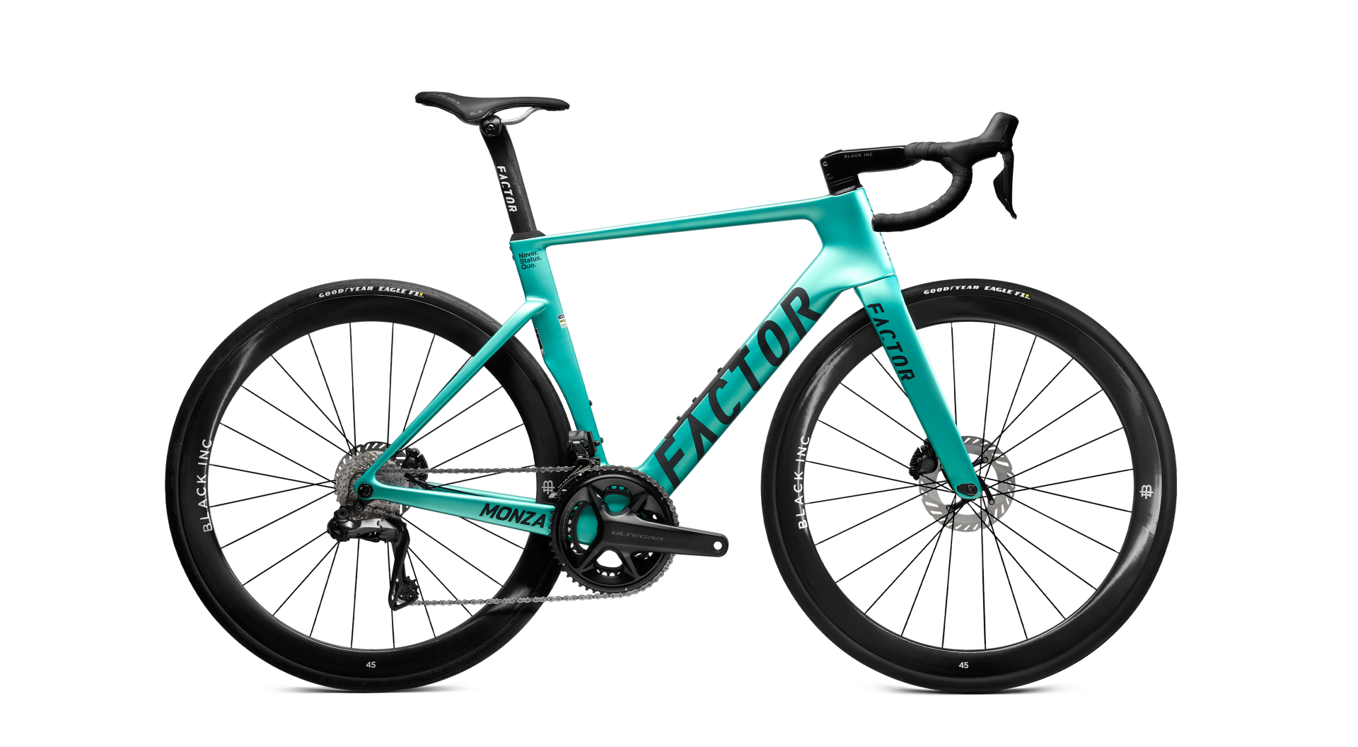 FACTOR MONZA Steel Green - Shimano Ultegra + Black Inc 45