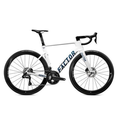 FACTOR MONZA Pearl White - Shimano Ultegra + Black Inc 45