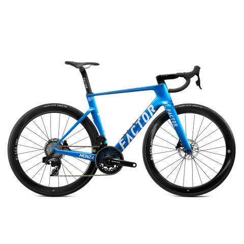 FACTOR MONZA Solar Blue - Sram Force Yeni AXS Power Meter + Black Inc 45